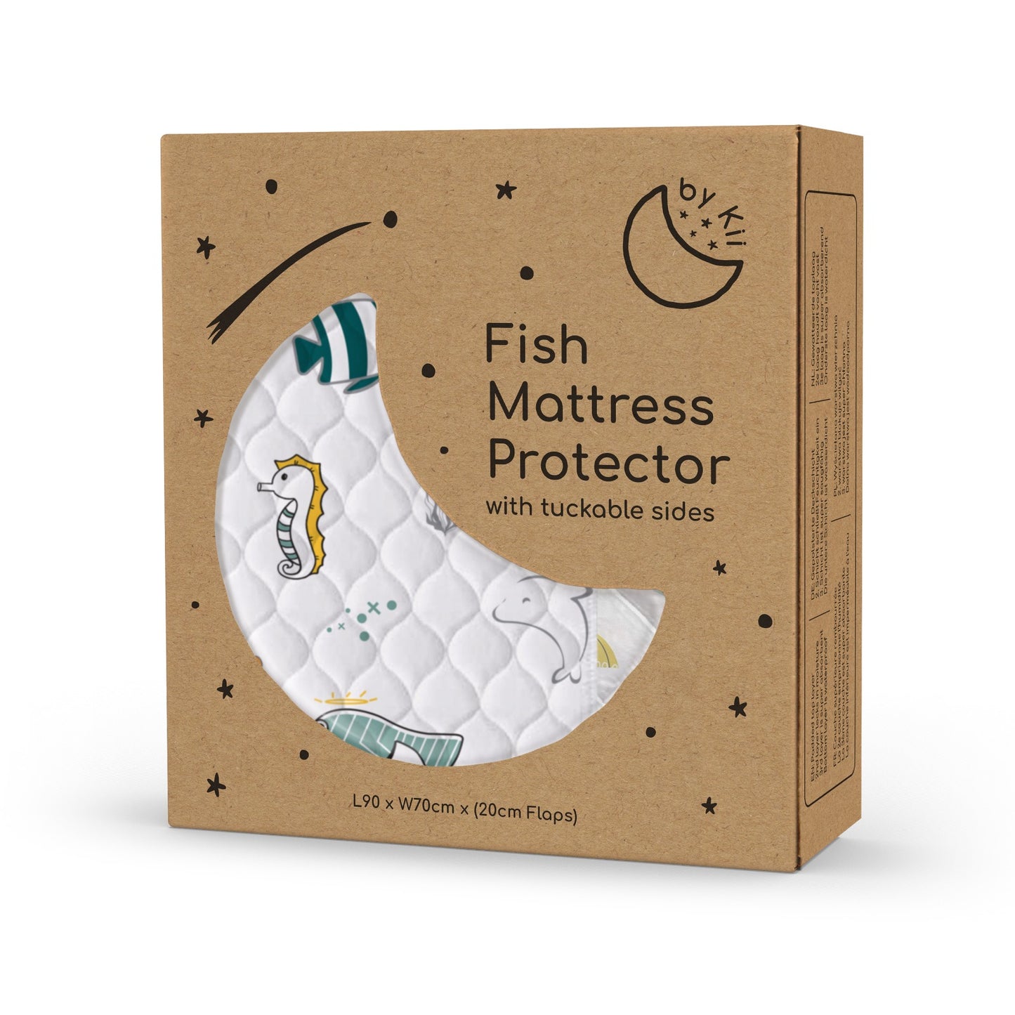 Waterproof Mattress Protector - Fish