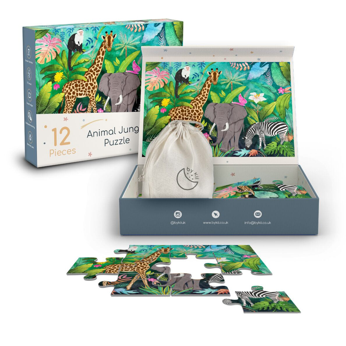 12 Piece Jungle Puzzle 2Y+