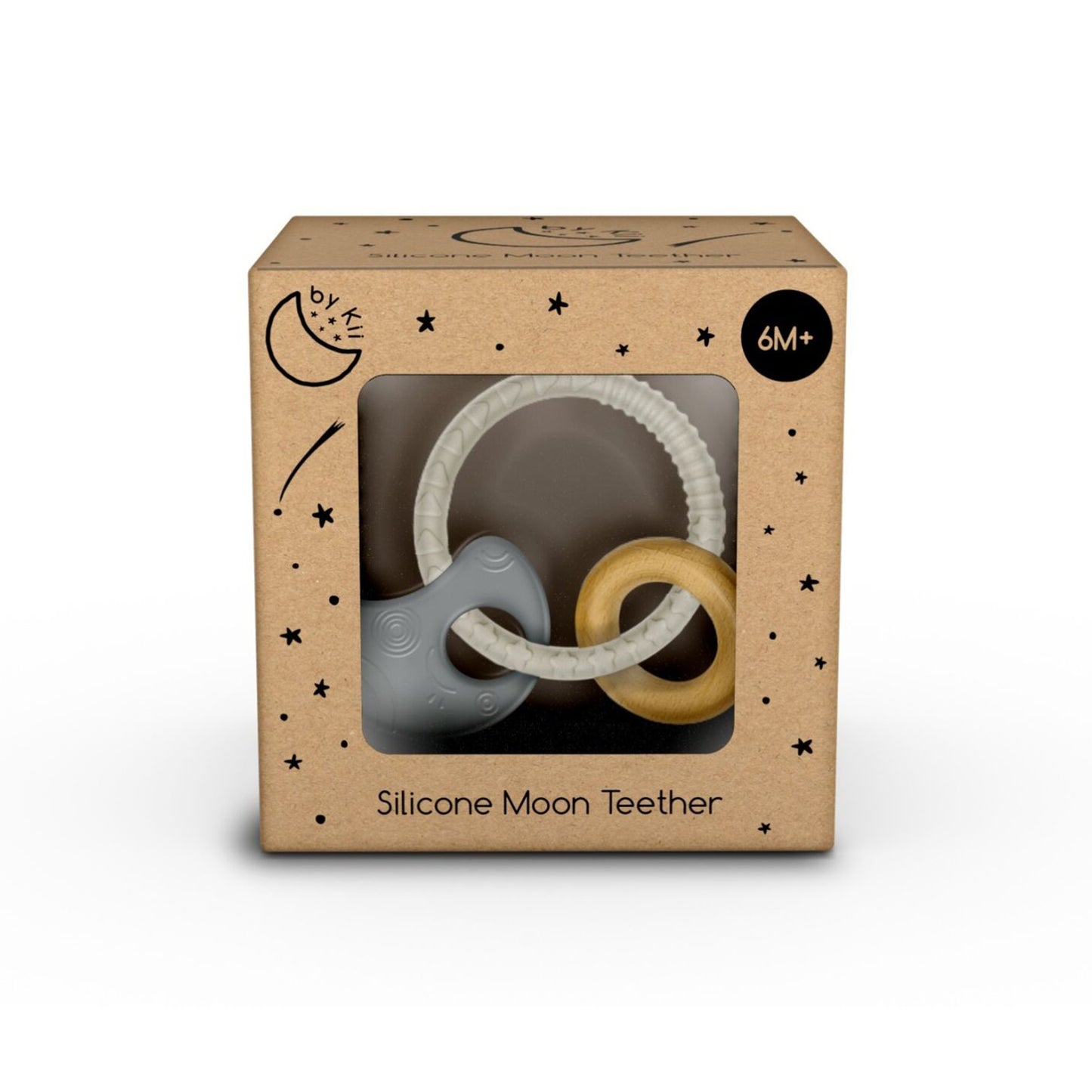 Silicone Moon Baby Teether 6M+