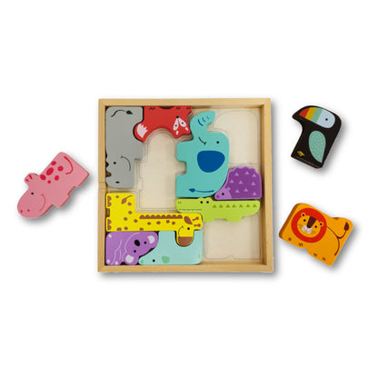 Wooden Animal Block Puzzle 18M+