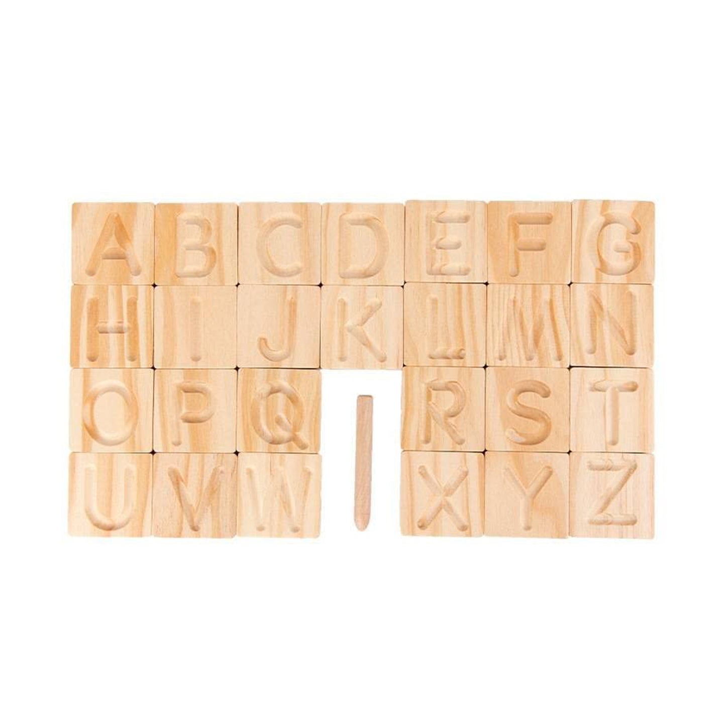 Wooden kids letter tracing board