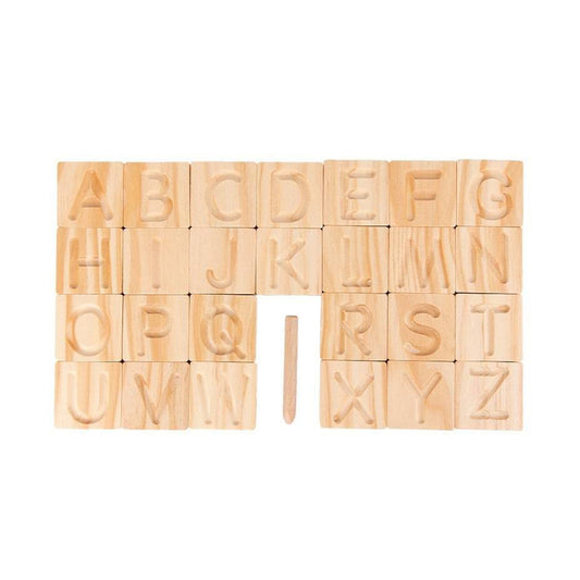 Wooden kids letter tracing board