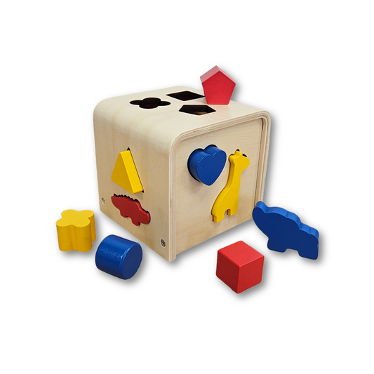 Wooden Shape Sorter Primary Colours 12M+